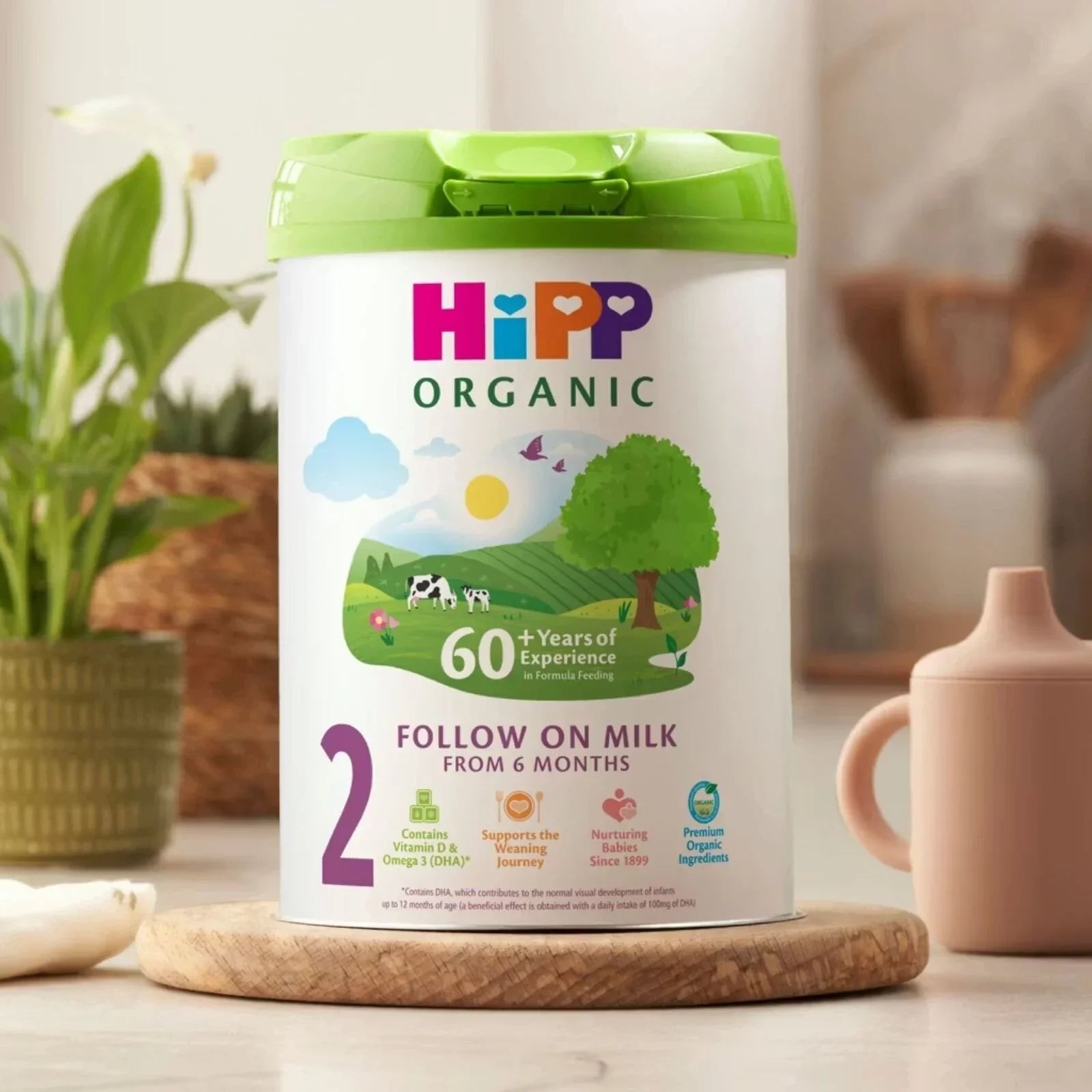 HiPP Organic 2 Follow on Baby Milk Formula from 6+ months 800g | Luxury Home Accessories | Heulog Glow