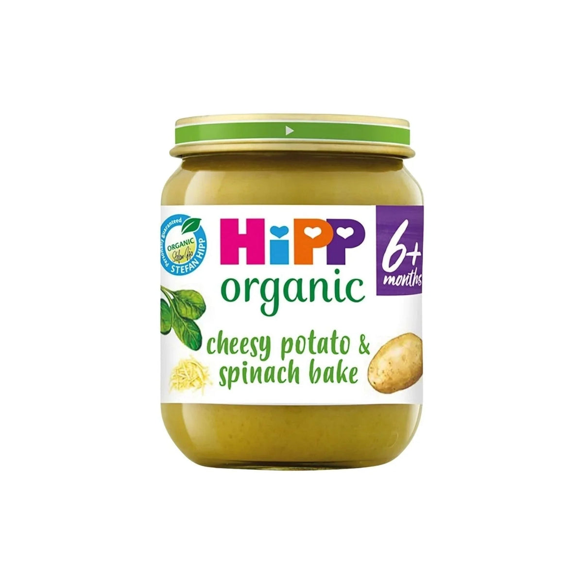 HiPP Organic Cheesy Potato & Spinach Bake Baby Food Jar 6+ months 125g | Luxury Home Accessories | Heulog Glow