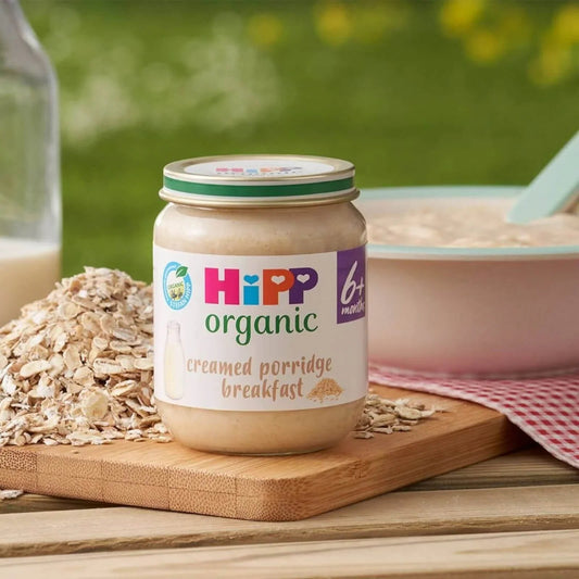 HiPP Organic Creamed Porridge Breakfast Baby Food Jar 6+ months 125g | Luxury Home Accessories | Heulog Glow