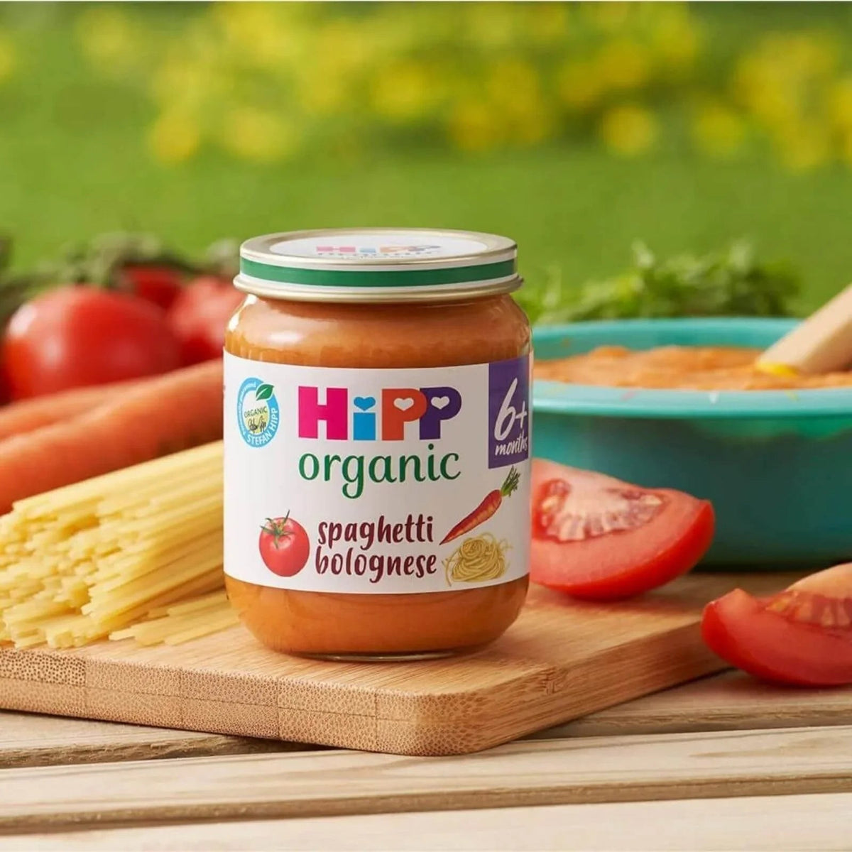HiPP Organic Spaghetti Bolognese Baby Food Jar 6+ months 125g | Luxury Home Accessories | Heulog Glow
