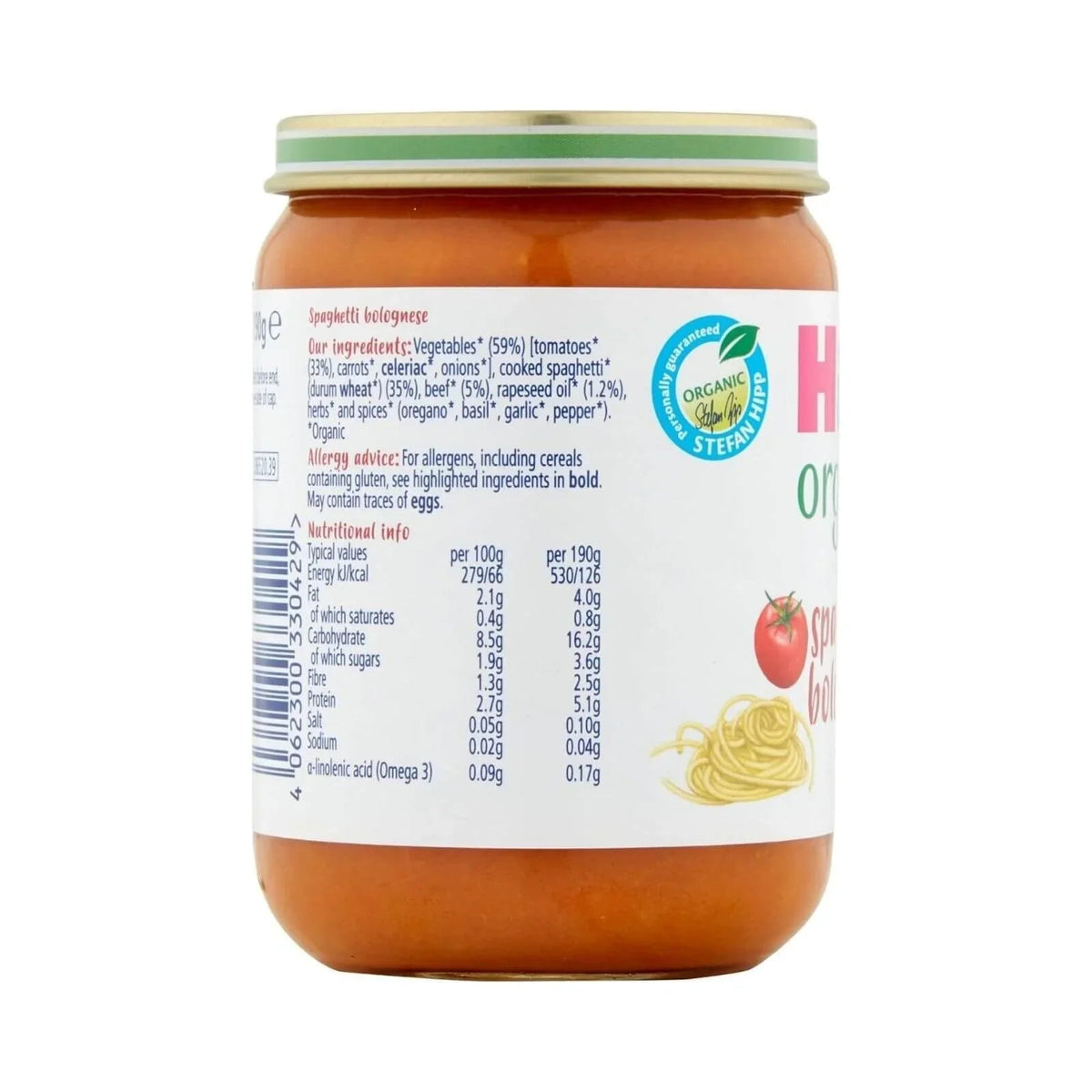 HiPP Organic Spaghetti Bolognese Baby Food Jar 7+ months 190g | Luxury Home Accessories | Heulog Glow