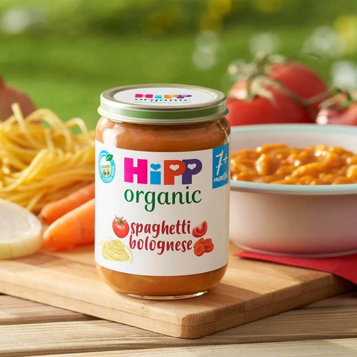 HiPP Organic Spaghetti Bolognese Baby Food Jar 7+ months 190g | Luxury Home Accessories | Heulog Glow