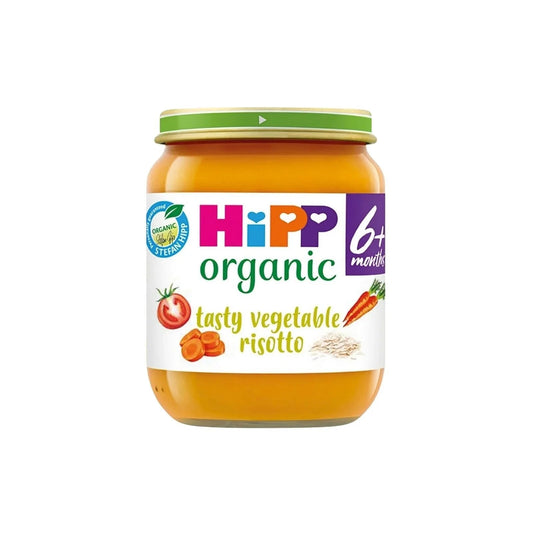 HiPP Organic Tasty Vegetable Risotto Baby Food Jar 6+ months 125g | Luxury Home Accessories | Heulog Glow