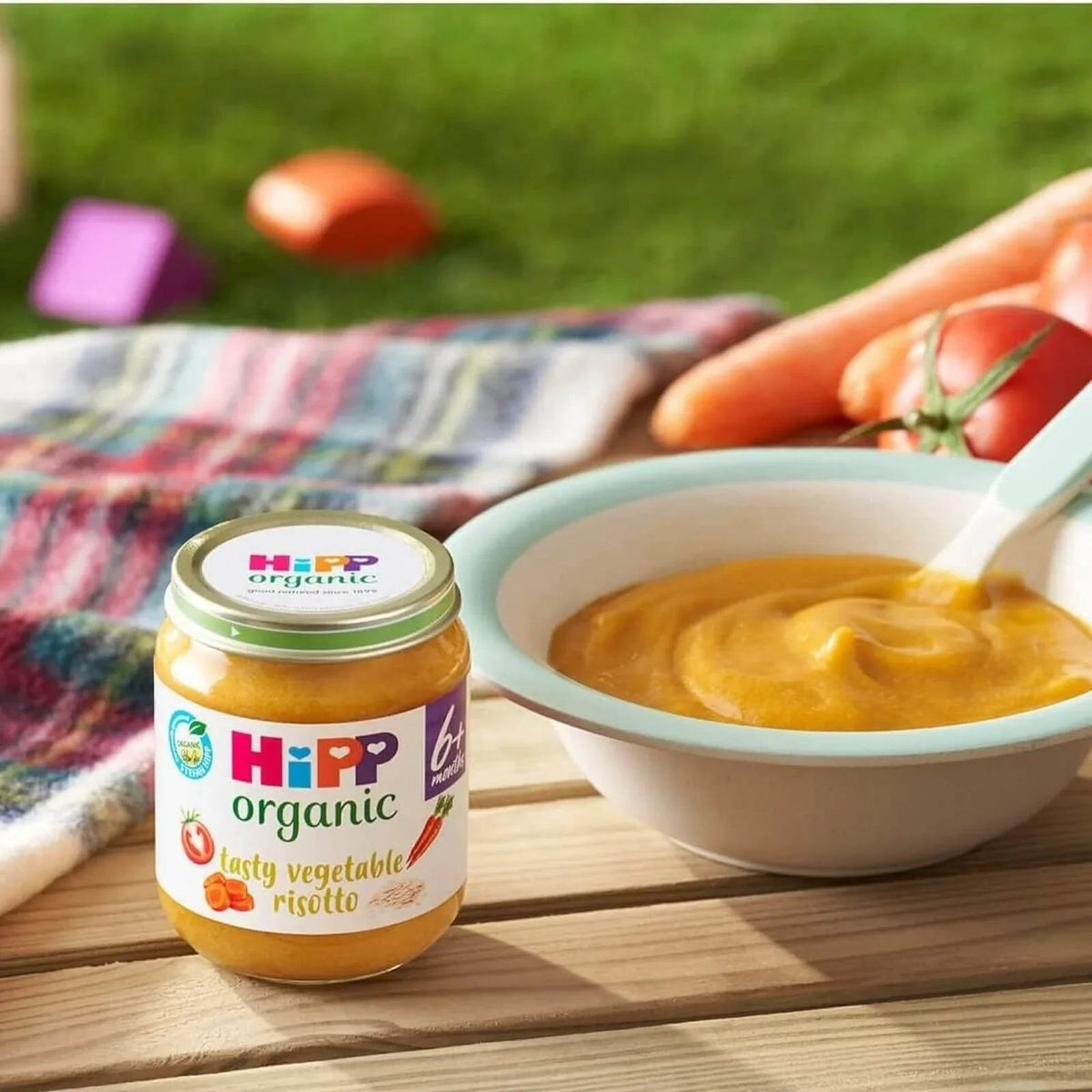 HiPP Organic Tasty Vegetable Risotto Baby Food Jar 6+ months 125g | Luxury Home Accessories | Heulog Glow
