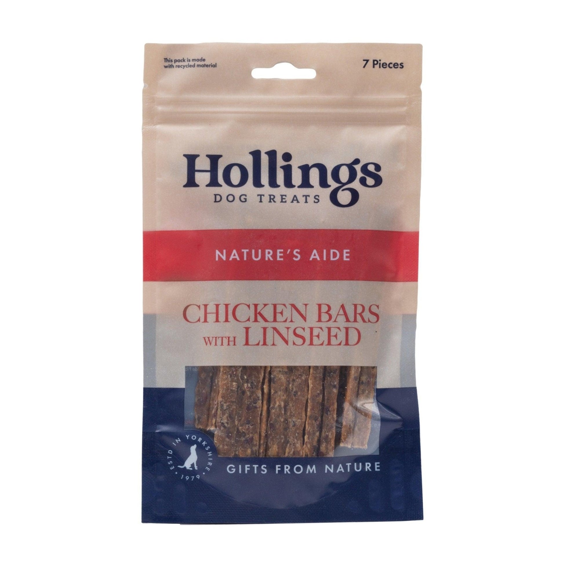 Hollings Chicken Bar with Linseed 7 pack | Luxury Home Accessories | Heulog Glow