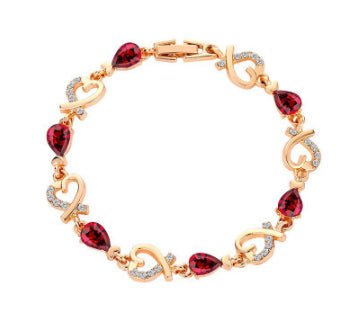 Hollow Love Bracelet With Rhinestones Fashion Temperament Heart-shaped Bracelet For Valentine's Day Gift Jewelry | Luxury Home Accessories | Heulog Glow