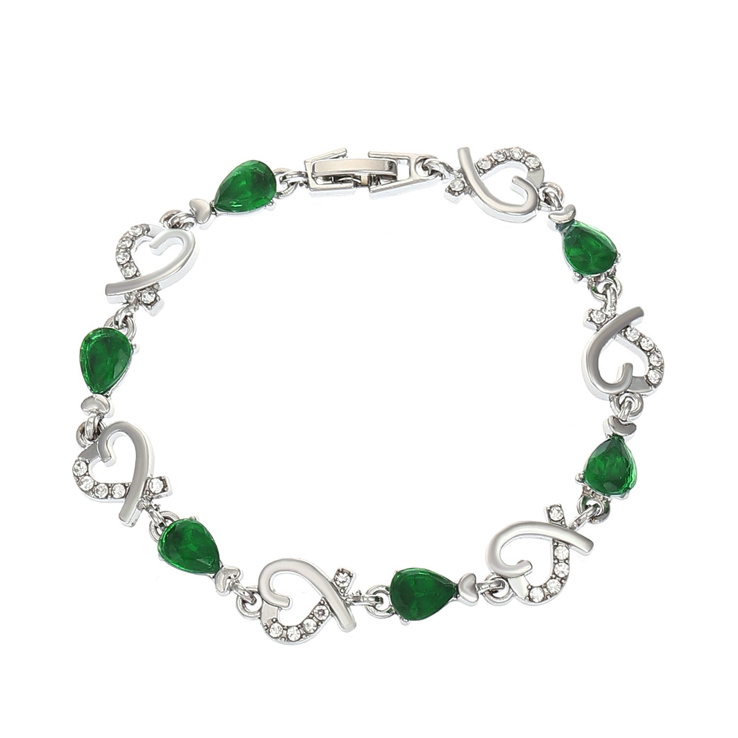 Hollow Love Bracelet With Rhinestones Fashion Temperament Heart-shaped Bracelet For Valentine's Day Gift Jewelry | Luxury Home Accessories | Heulog Glow