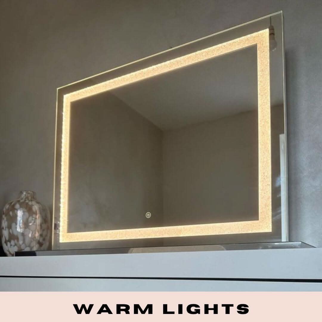 Hollywood Crystal Pro Mirror 80x60cm | Luxury Home Accessories | Heulog Glow