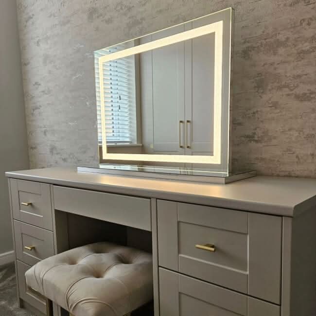 Hollywood Crystal Pro Mirror 80x60cm | Luxury Home Accessories | Heulog Glow