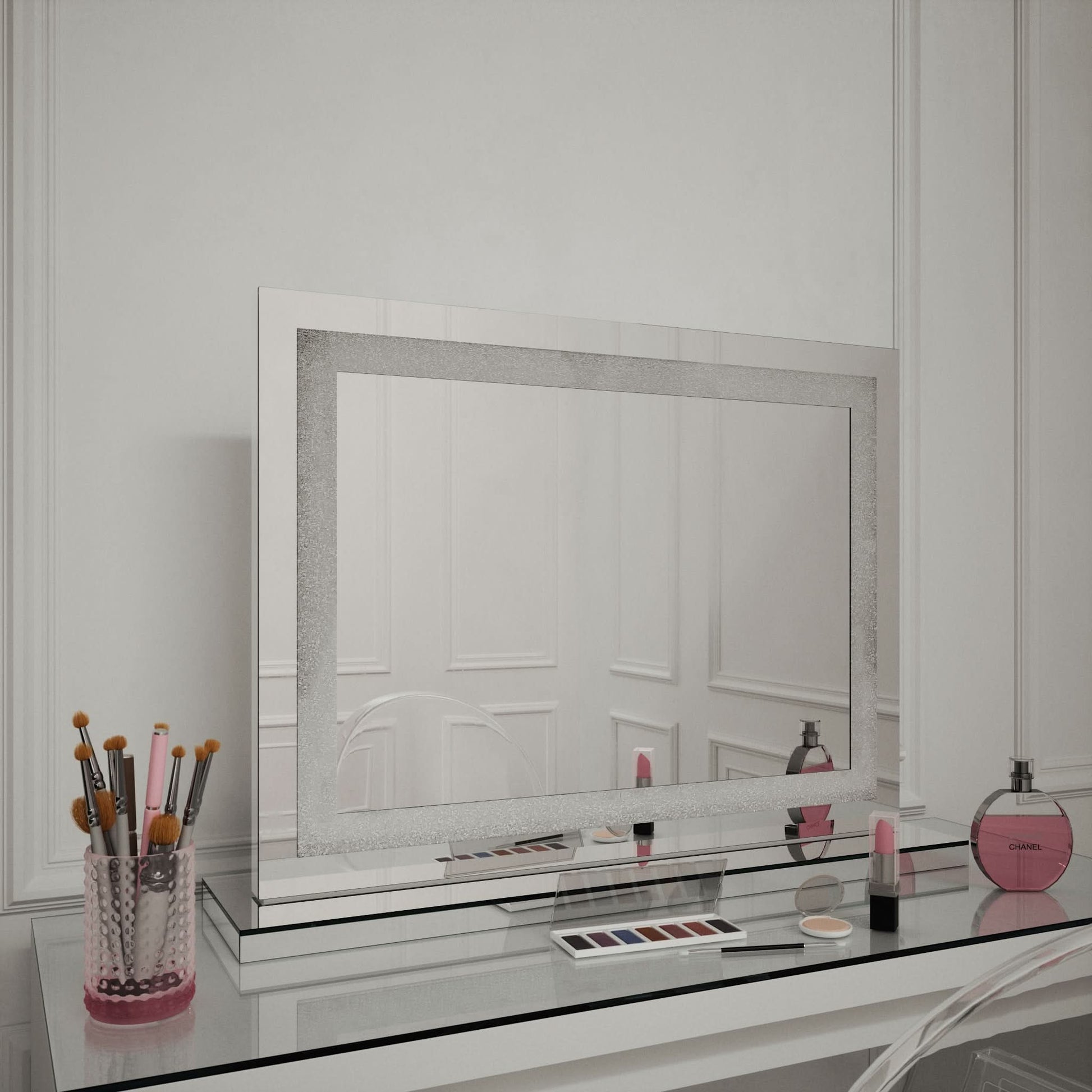 Hollywood Crystal Pro Mirror 80x60cm | Luxury Home Accessories | Heulog Glow