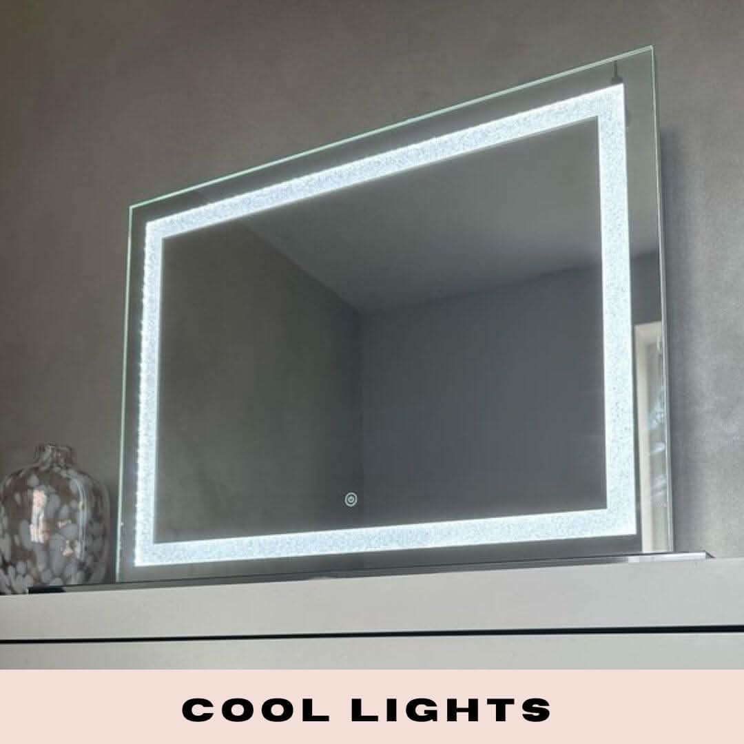 Hollywood Crystal Pro Mirror 80x60cm | Luxury Home Accessories | Heulog Glow