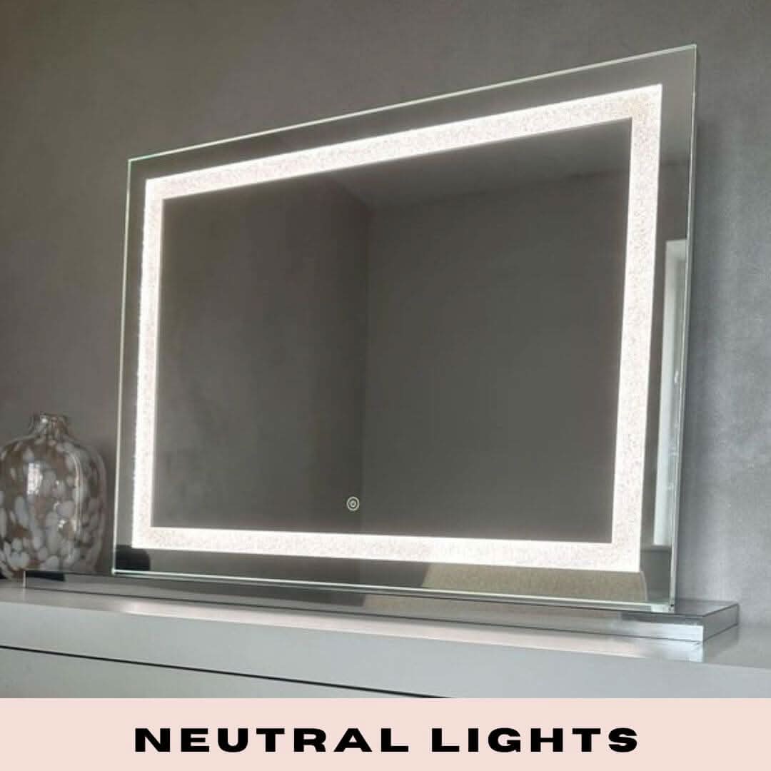 Hollywood Crystal Pro Mirror 80x60cm | Luxury Home Accessories | Heulog Glow
