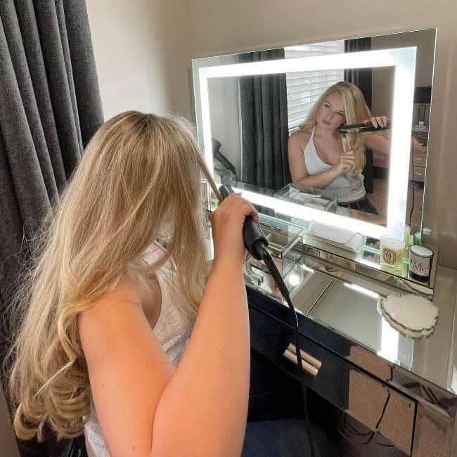 Hollywood Crystal Pro Mirror 80x60cm | Luxury Home Accessories | Heulog Glow