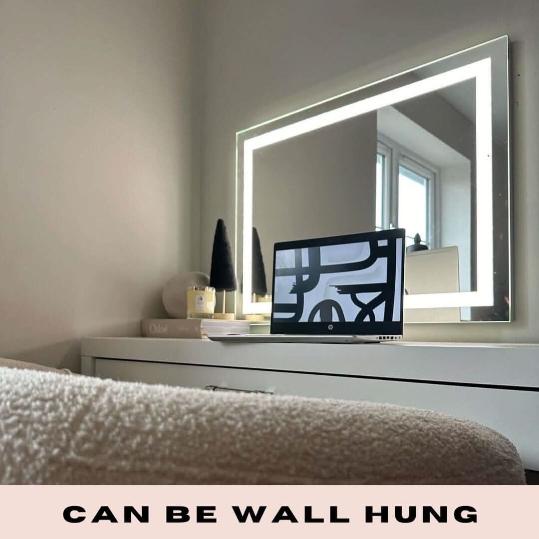 Hollywood Crystal Pro Mirror 80x60cm | Luxury Home Accessories | Heulog Glow