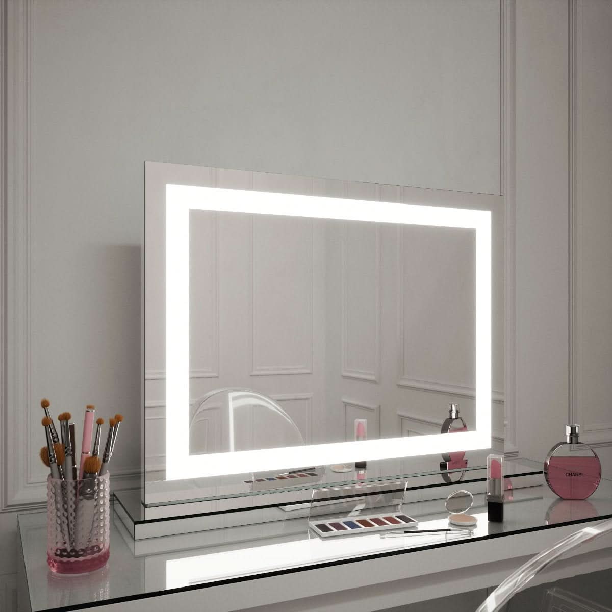 Hollywood Crystal Pro Mirror 80x60cm | Luxury Home Accessories | Heulog Glow