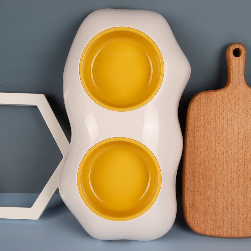 Home Creative Simple Pet Egg Yolk Bowl | Luxury Home Accessories | Heulog Glow