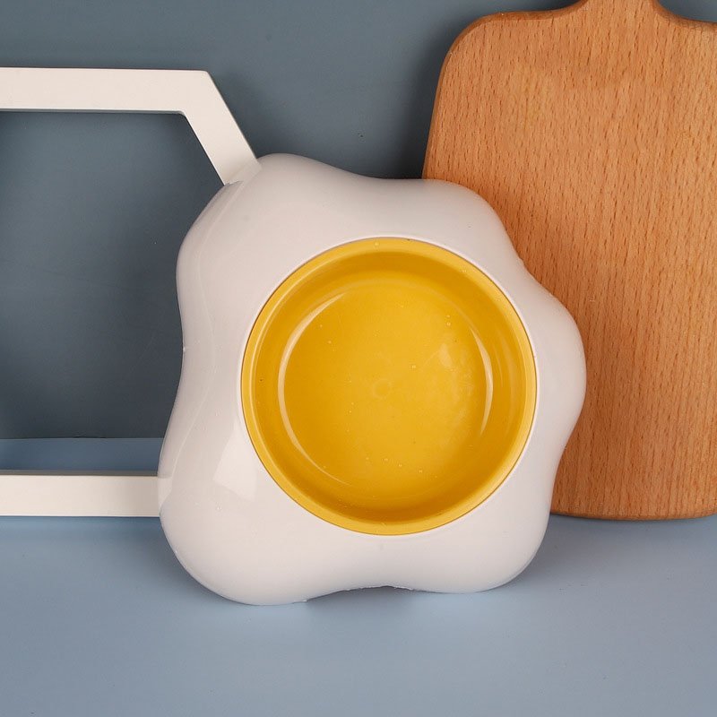 Home Creative Simple Pet Egg Yolk Bowl | Luxury Home Accessories | Heulog Glow