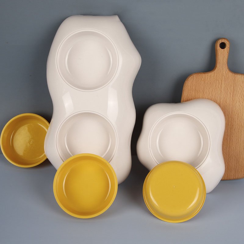 Home Creative Simple Pet Egg Yolk Bowl | Luxury Home Accessories | Heulog Glow
