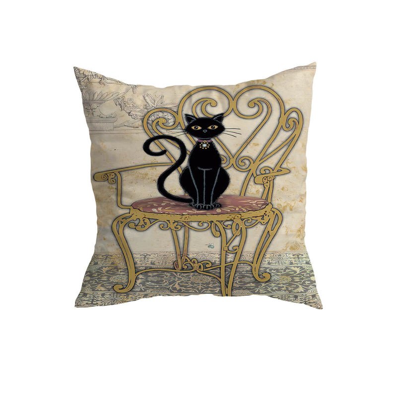 Home Fashion Minimalist Cat Print Pillowcase | Luxury Home Accessories | Heulog Glow