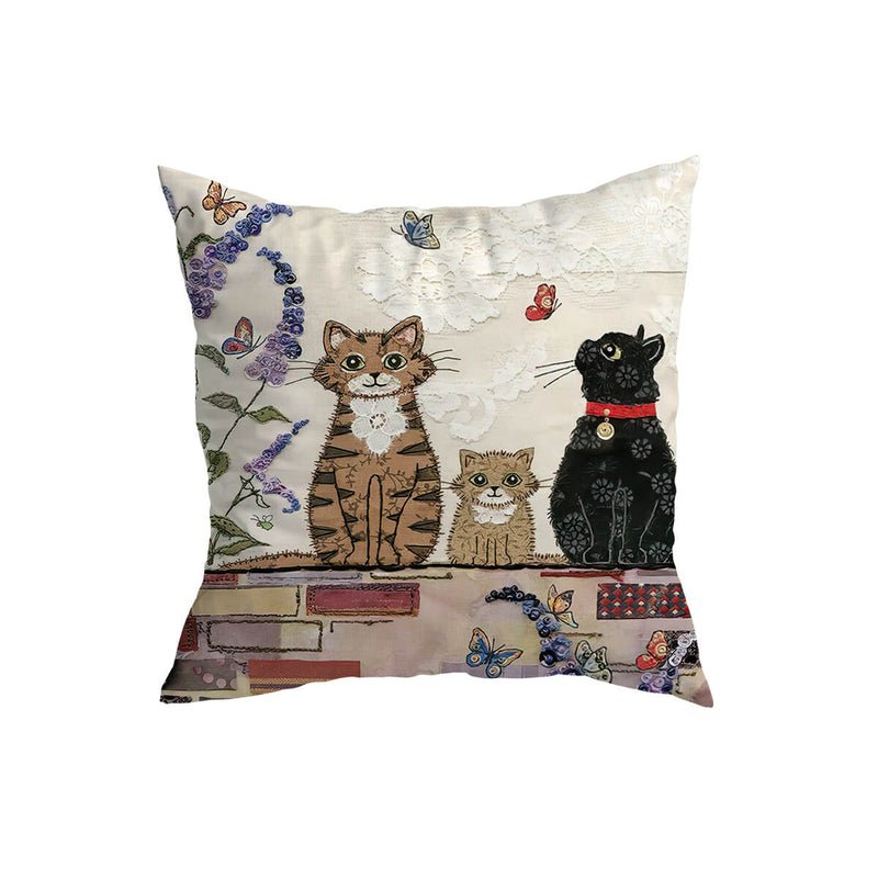 Home Fashion Minimalist Cat Print Pillowcase | Luxury Home Accessories | Heulog Glow