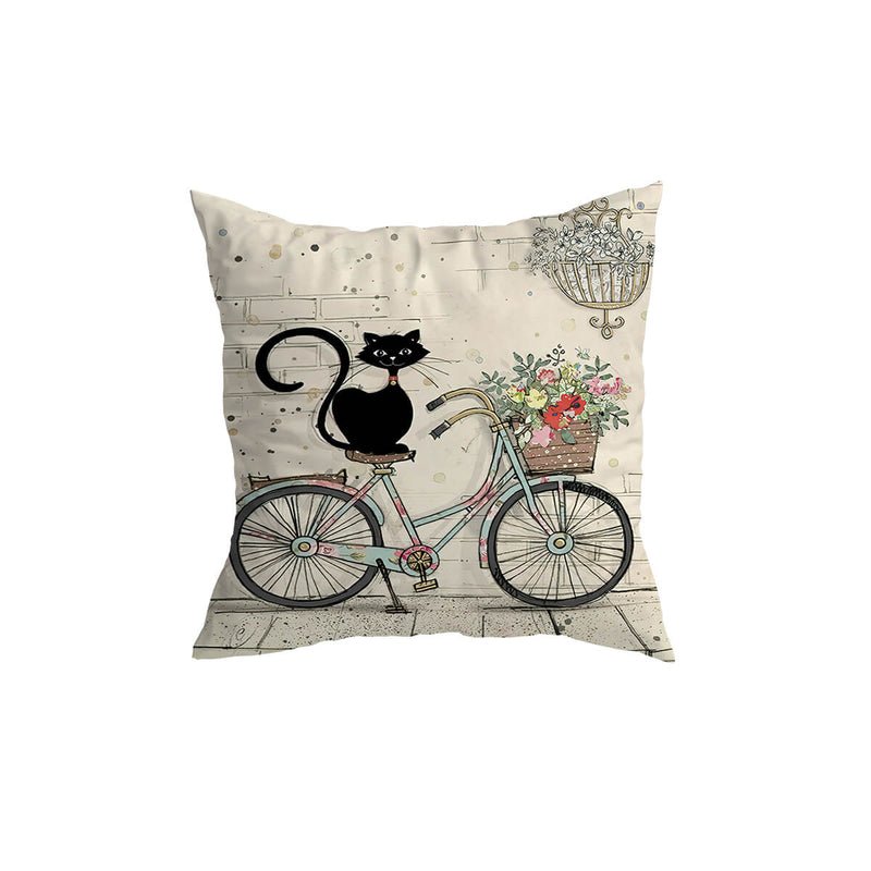 Home Fashion Minimalist Cat Print Pillowcase | Luxury Home Accessories | Heulog Glow