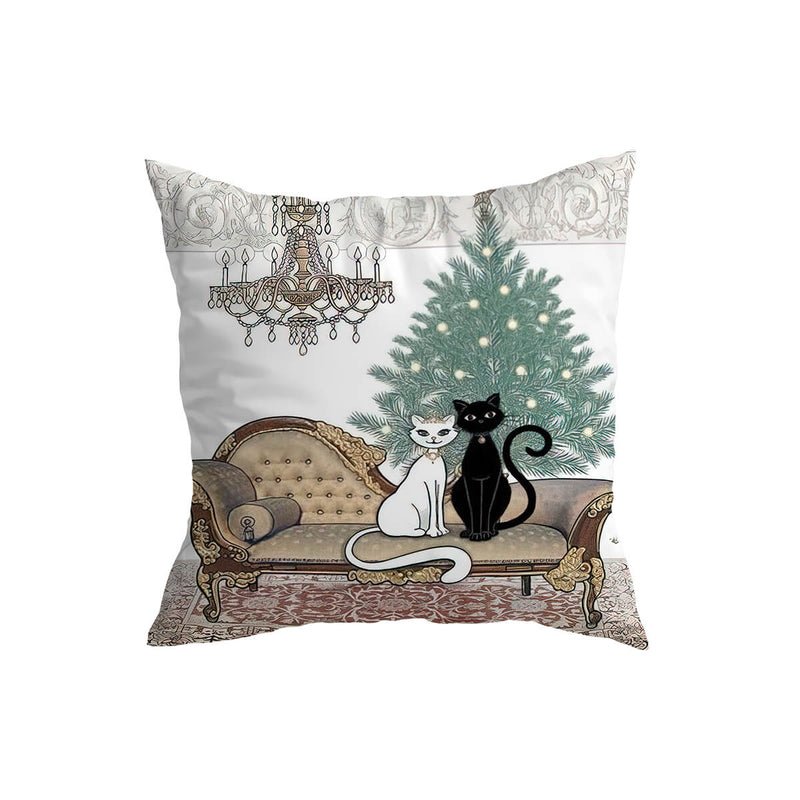 Home Fashion Minimalist Cat Print Pillowcase | Luxury Home Accessories | Heulog Glow