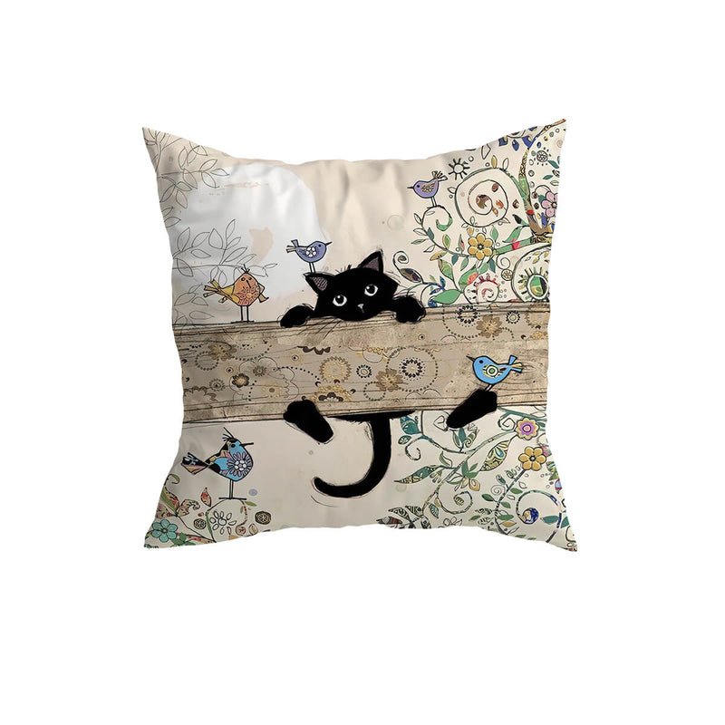 Home Fashion Minimalist Cat Print Pillowcase | Luxury Home Accessories | Heulog Glow