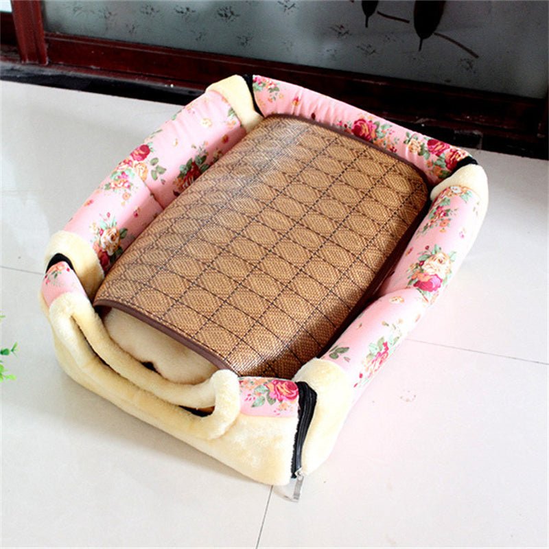 Home Pastoral Style Removable And Washable Thick Warm Cat And Dog Kennel | Luxury Home Accessories | Heulog Glow