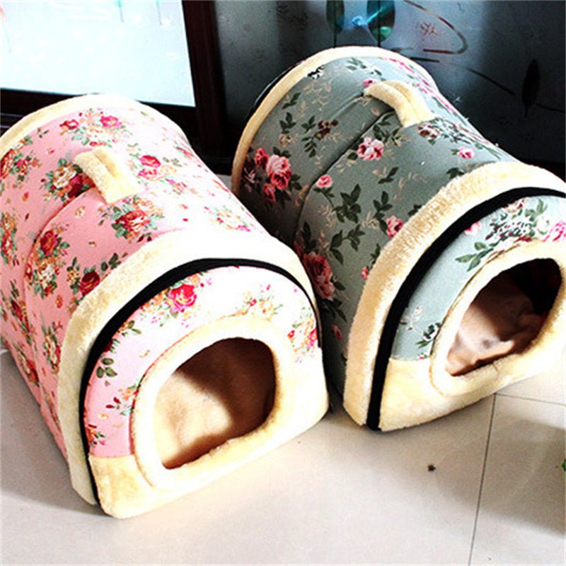 Home Pastoral Style Removable And Washable Thick Warm Cat And Dog Kennel | Luxury Home Accessories | Heulog Glow