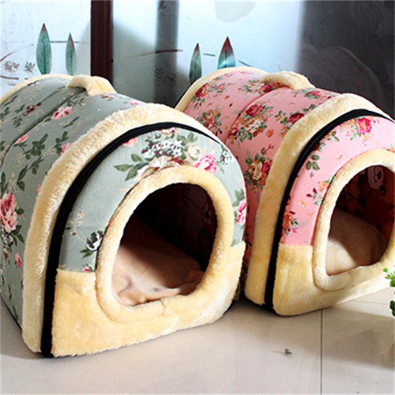 Home Pastoral Style Removable And Washable Thick Warm Cat And Dog Kennel | Luxury Home Accessories | Heulog Glow