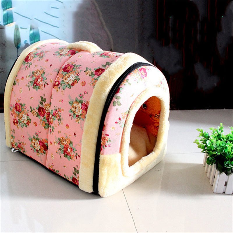 Home Pastoral Style Removable And Washable Thick Warm Cat And Dog Kennel | Luxury Home Accessories | Heulog Glow
