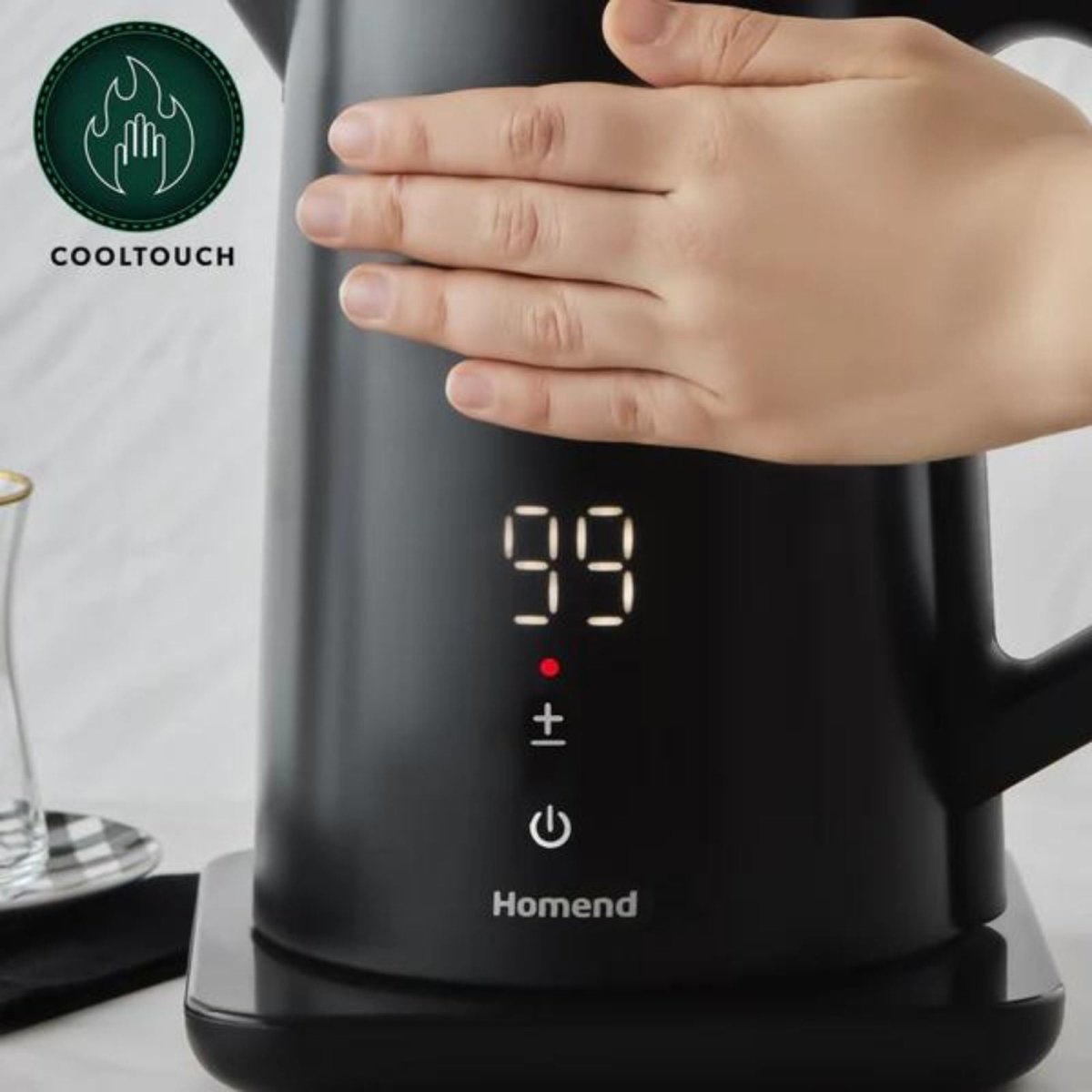 Homend Smart Heatrow 1616UK XL Kettle | Luxury Home Accessories | Heulog Glow