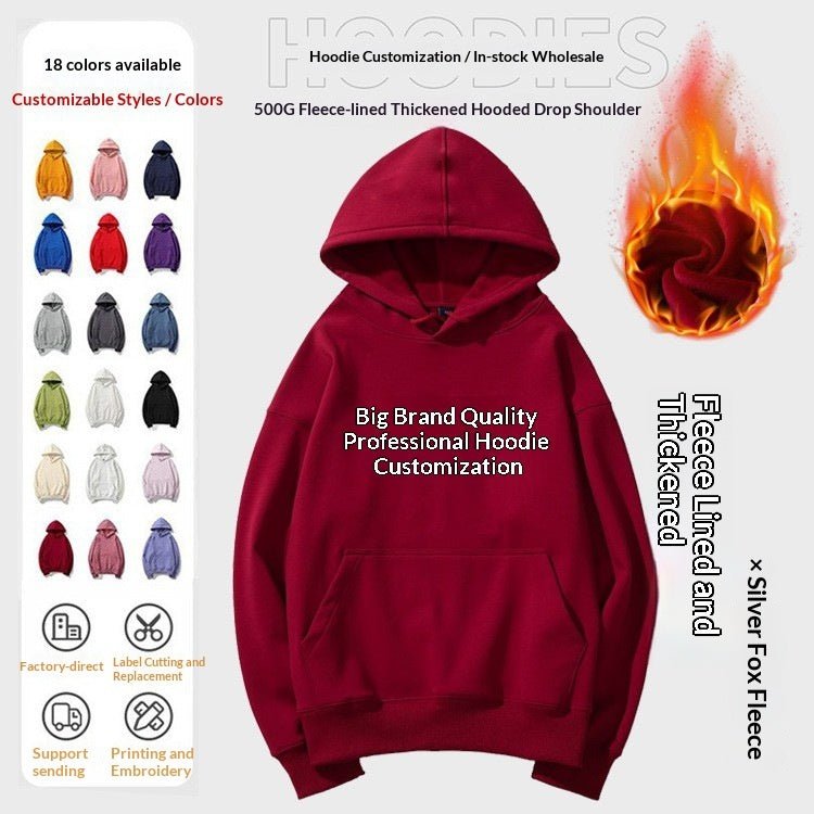 Hooded Hoodie Custom PrintedFor Women With Thickened Velvet | Luxury Home Accessories | Heulog Glow