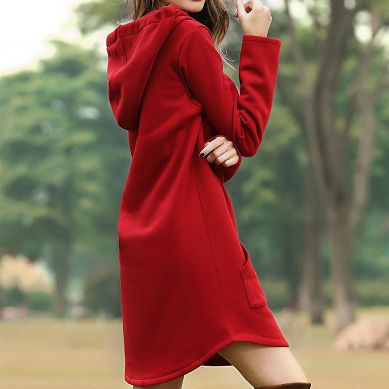 Hooded pocket sweatshirt dress | Luxury Home Accessories | Heulog Glow
