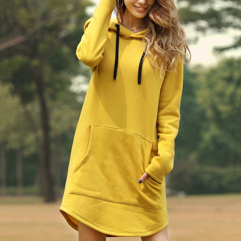 Hooded pocket sweatshirt dress | Luxury Home Accessories | Heulog Glow