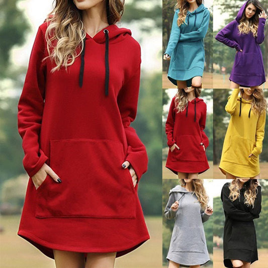 Hooded pocket sweatshirt dress | Luxury Home Accessories | Heulog Glow