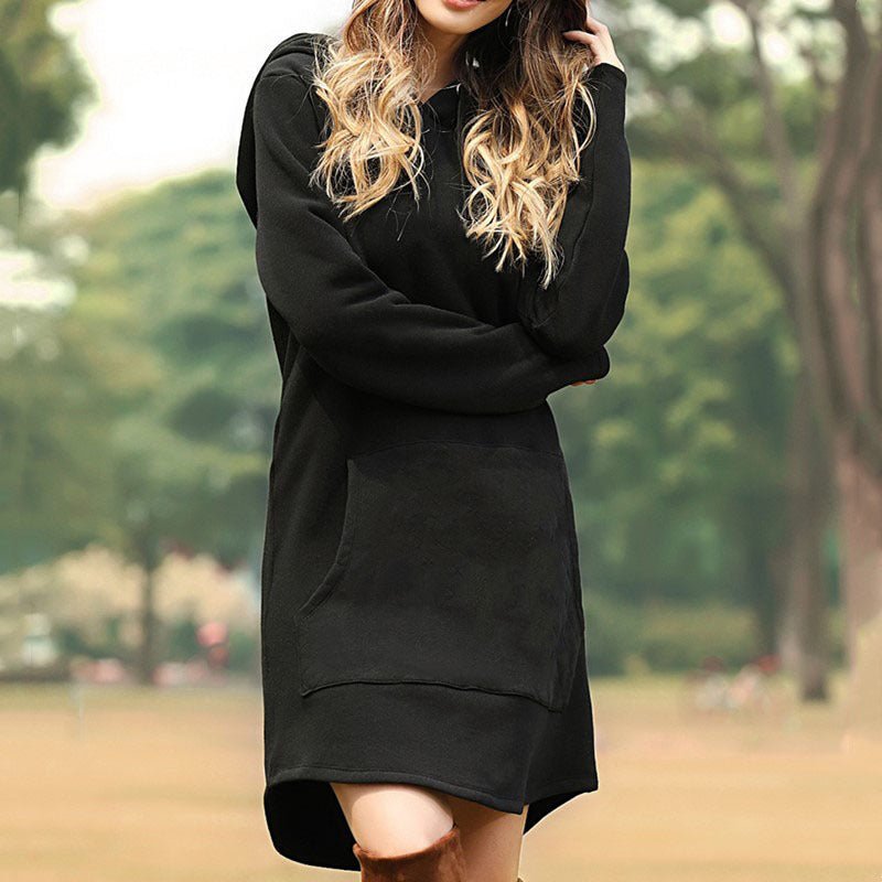 Hooded pocket sweatshirt dress | Luxury Home Accessories | Heulog Glow
