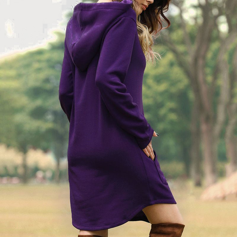 Hooded pocket sweatshirt dress | Luxury Home Accessories | Heulog Glow
