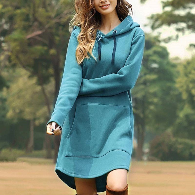 Hooded pocket sweatshirt dress | Luxury Home Accessories | Heulog Glow