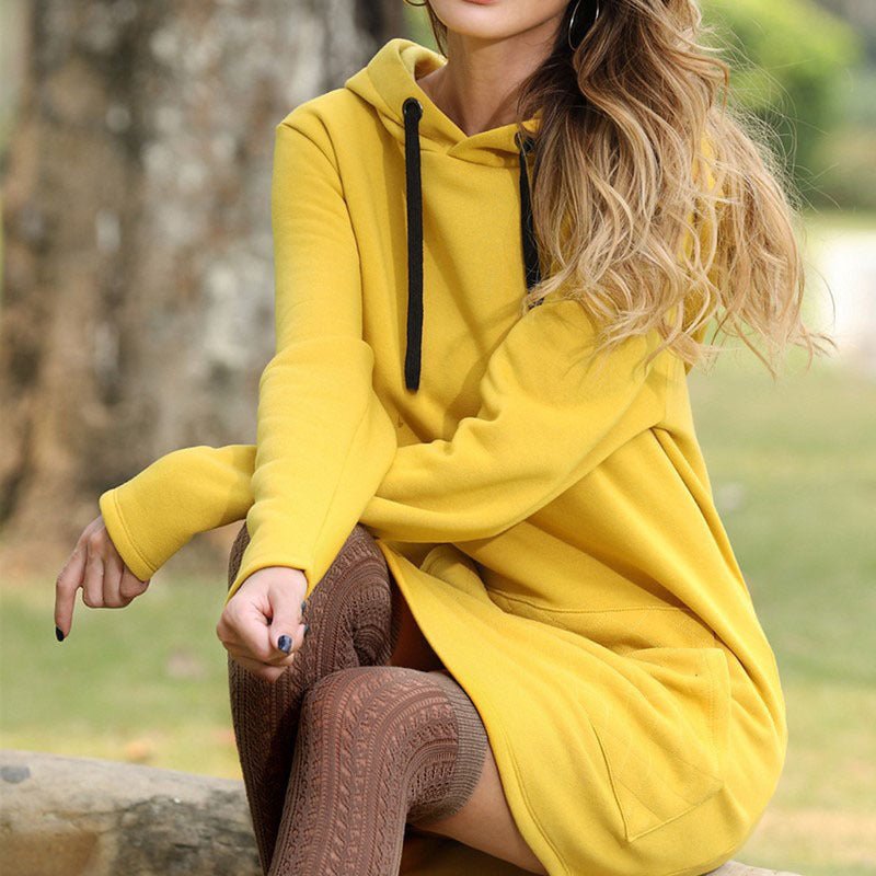 Hooded pocket sweatshirt dress | Luxury Home Accessories | Heulog Glow