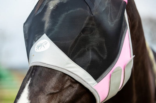 Horse Fly Mask - Baby Pink | Luxury Home Accessories | Heulog Glow