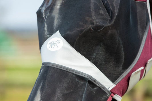 Horse Fly Mask With Nose - Burgundy | Luxury Home Accessories | Heulog Glow
