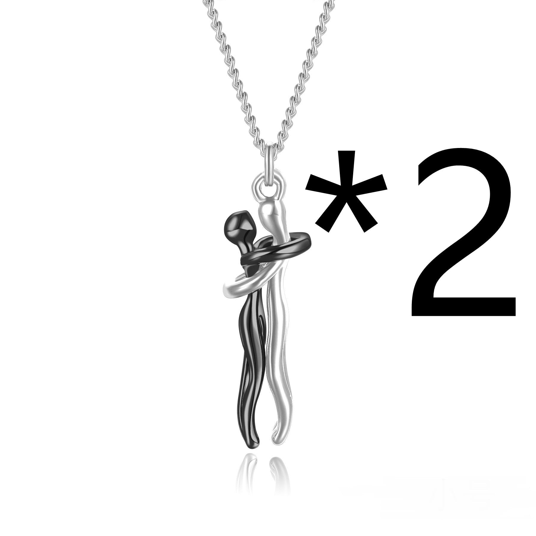 Hot Sale Affectionate Hug Necklace Couples Anniversary Valentine's Day Gift Fashion Punk Street Style Pendant Necklace | Luxury Home Accessories | Heulog Glow
