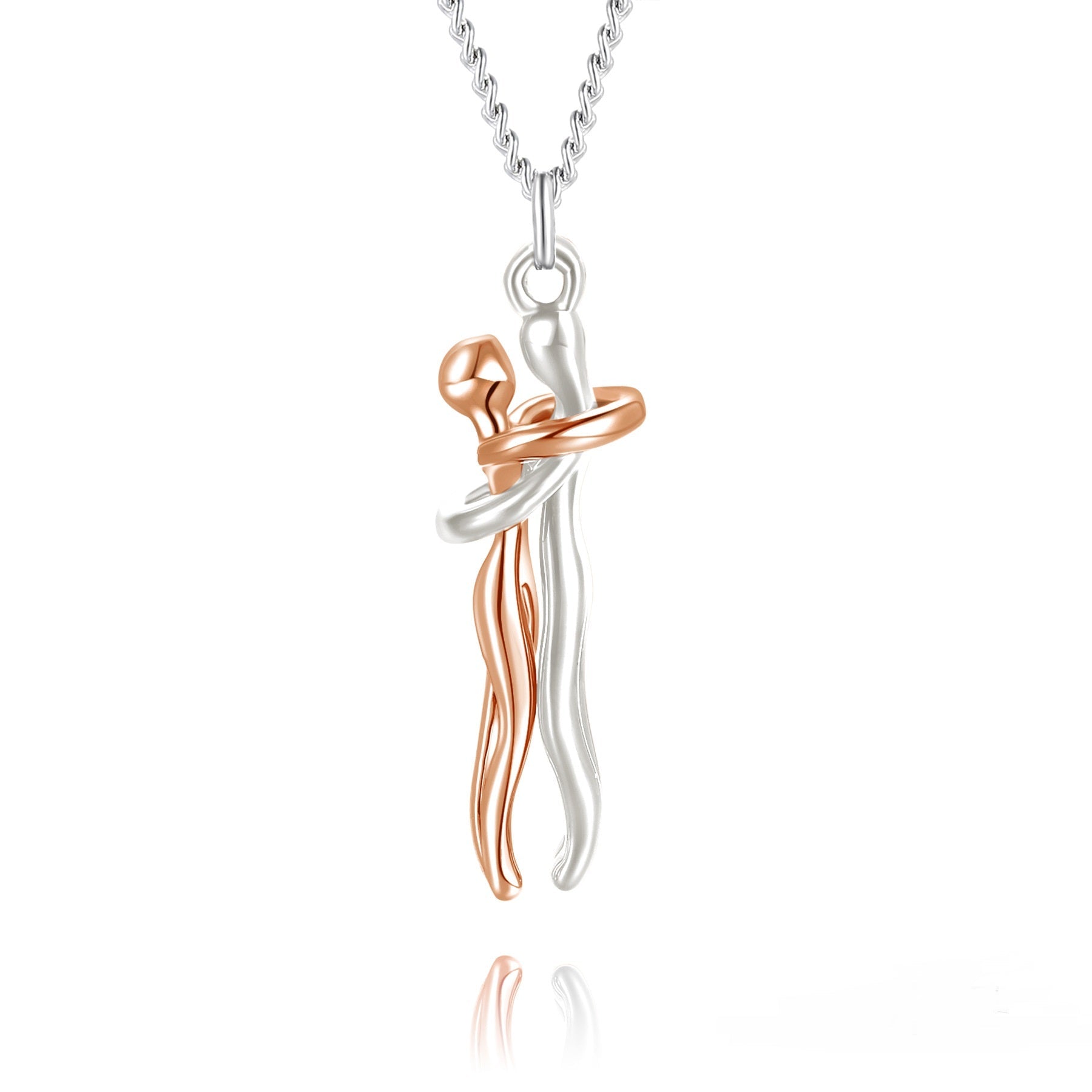 Hot Sale Affectionate Hug Necklace Couples Anniversary Valentine's Day Gift Fashion Punk Street Style Pendant Necklace | Luxury Home Accessories | Heulog Glow