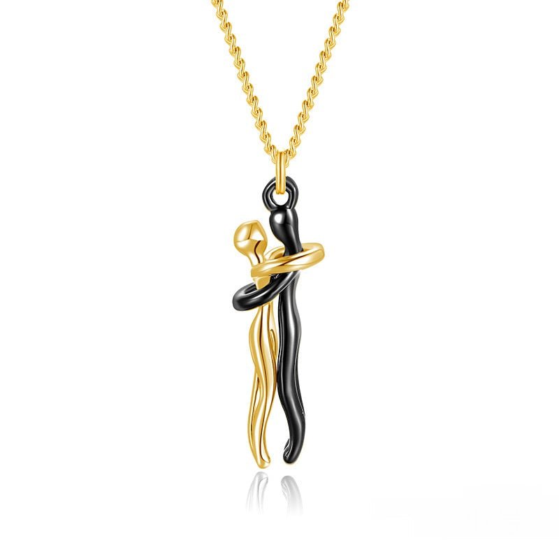 Hot Sale Affectionate Hug Necklace Couples Anniversary Valentine's Day Gift Fashion Punk Street Style Pendant Necklace | Luxury Home Accessories | Heulog Glow