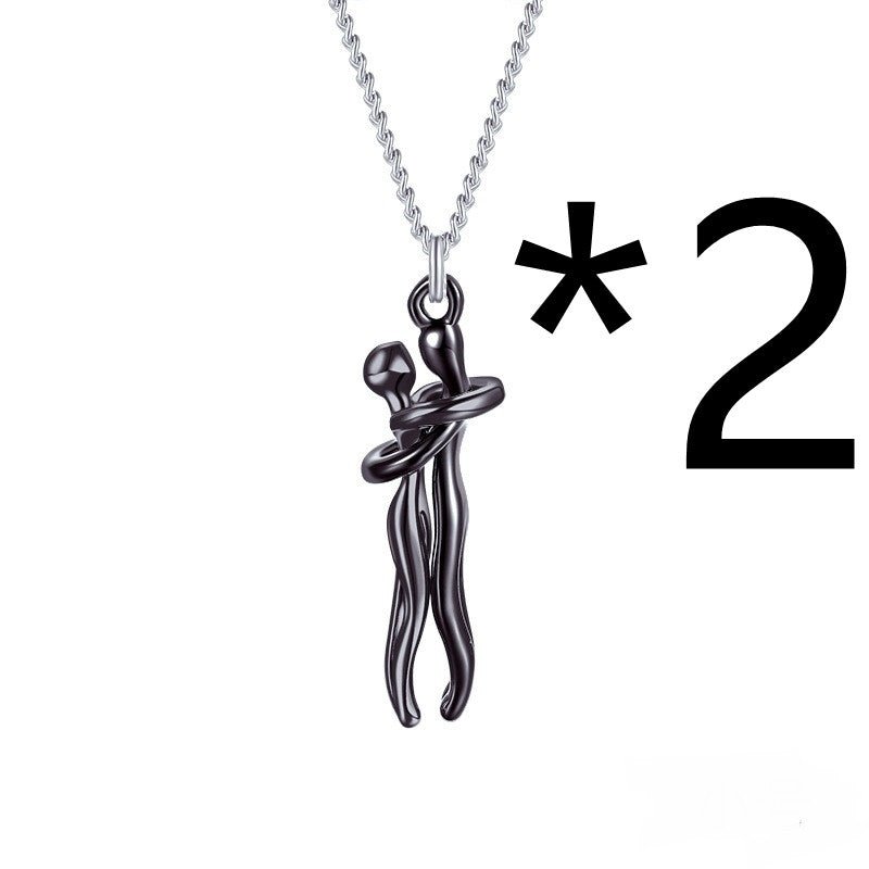 Hot Sale Affectionate Hug Necklace Couples Anniversary Valentine's Day Gift Fashion Punk Street Style Pendant Necklace | Luxury Home Accessories | Heulog Glow