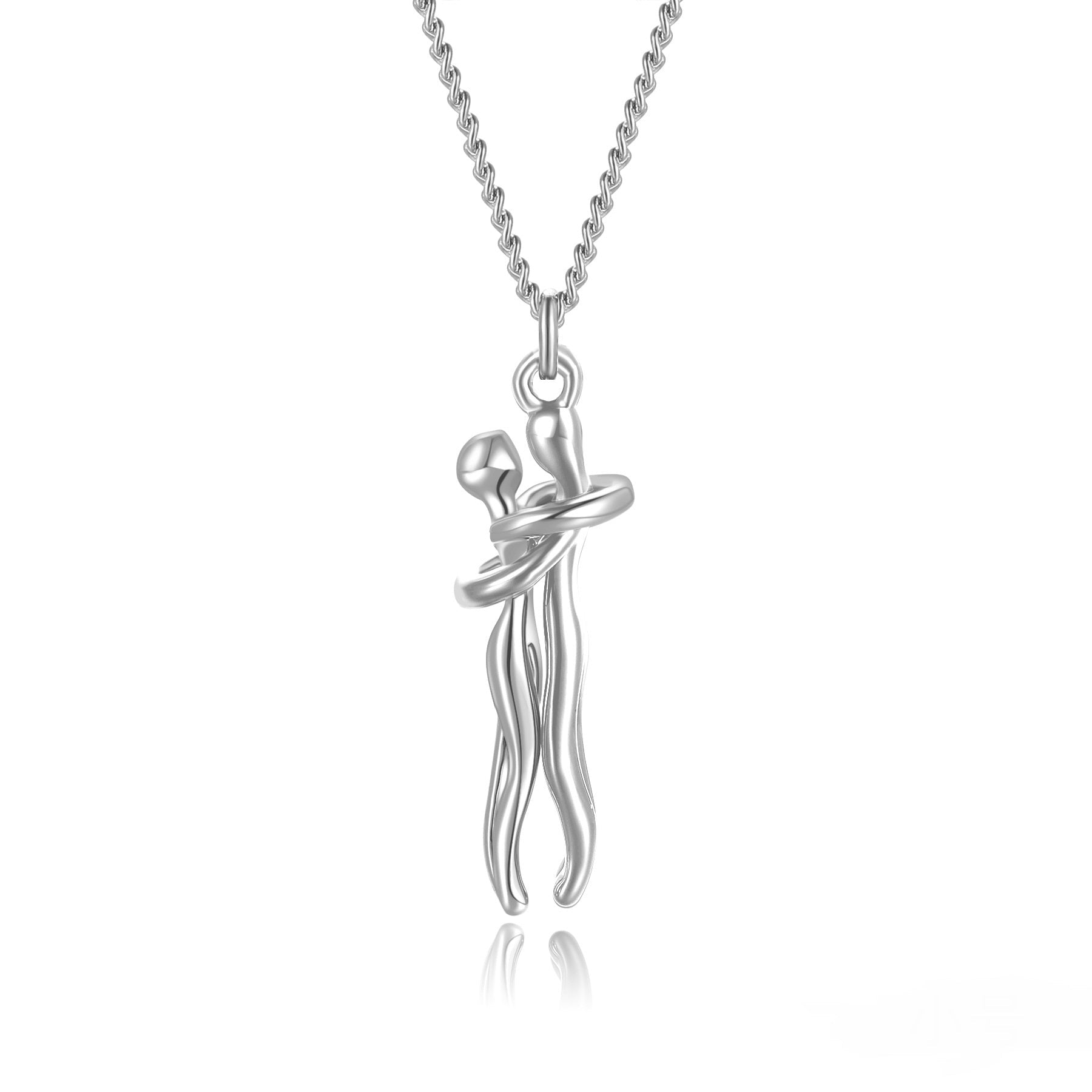 Hot Sale Affectionate Hug Necklace Couples Anniversary Valentine's Day Gift Fashion Punk Street Style Pendant Necklace | Luxury Home Accessories | Heulog Glow