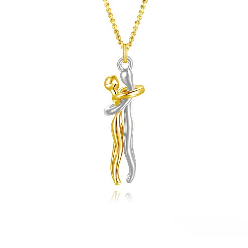 Hot Sale Affectionate Hug Necklace Couples Anniversary Valentine's Day Gift Fashion Punk Street Style Pendant Necklace | Luxury Home Accessories | Heulog Glow