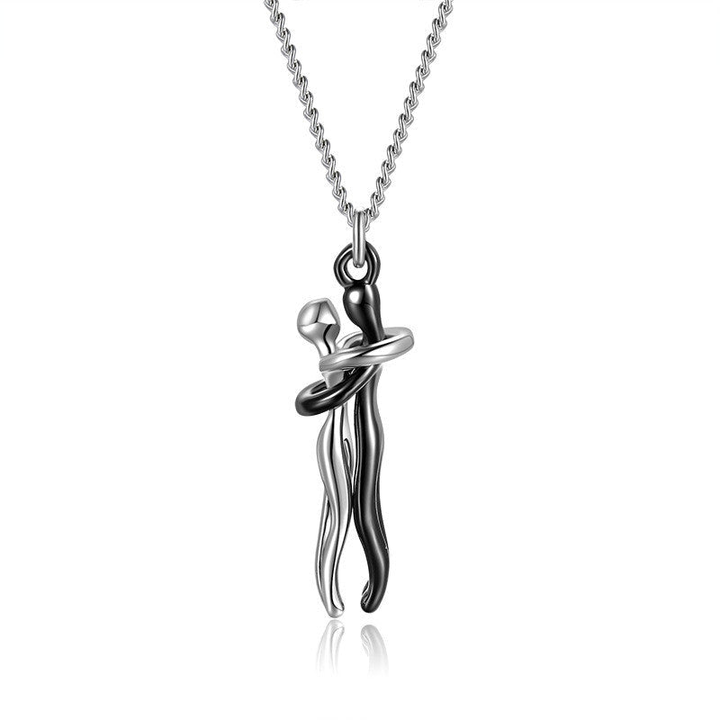 Hot Sale Affectionate Hug Necklace Couples Anniversary Valentine's Day Gift Fashion Punk Street Style Pendant Necklace | Luxury Home Accessories | Heulog Glow