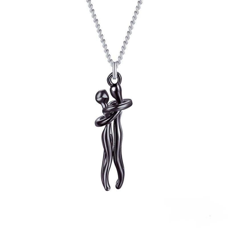 Hot Sale Affectionate Hug Necklace Couples Anniversary Valentine's Day Gift Fashion Punk Street Style Pendant Necklace | Luxury Home Accessories | Heulog Glow